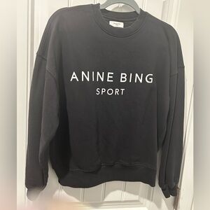 Anine Bing Sport women’s black sweatshirt M EUC